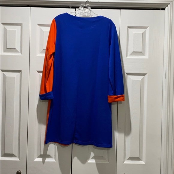 Color Block Short Dress - Picture 2 of 3